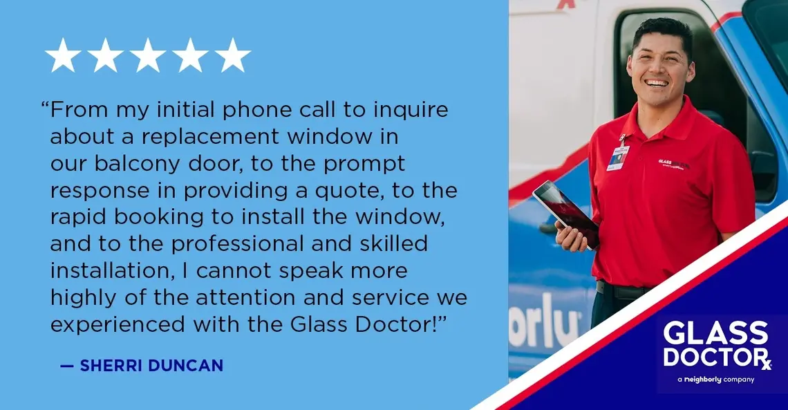 A 5 star review for window replacement and great all-around service.